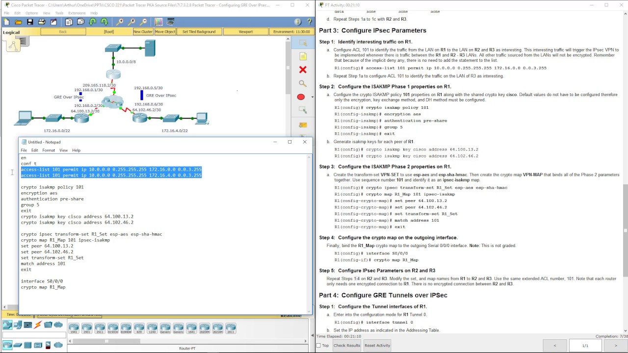 cisco packet tracer 5.3.1.3 answers